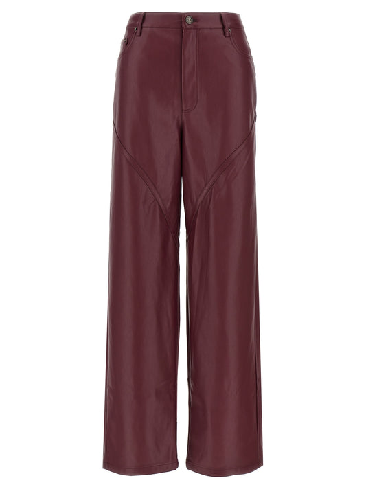 'Mid Waisted Piping' pants Pants