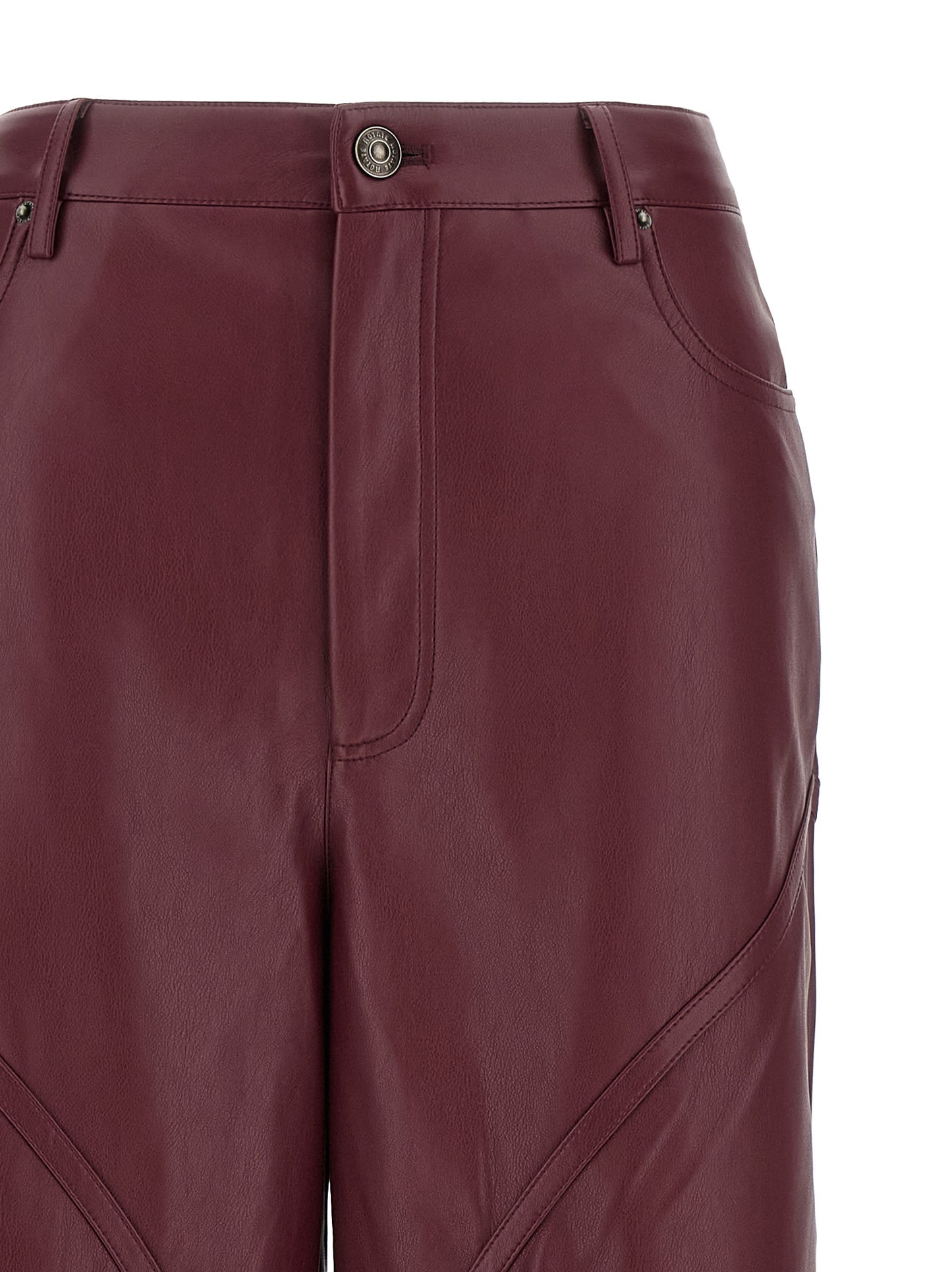 'Mid Waisted Piping' pants Pants