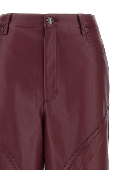 'Mid Waisted Piping' pants Pants