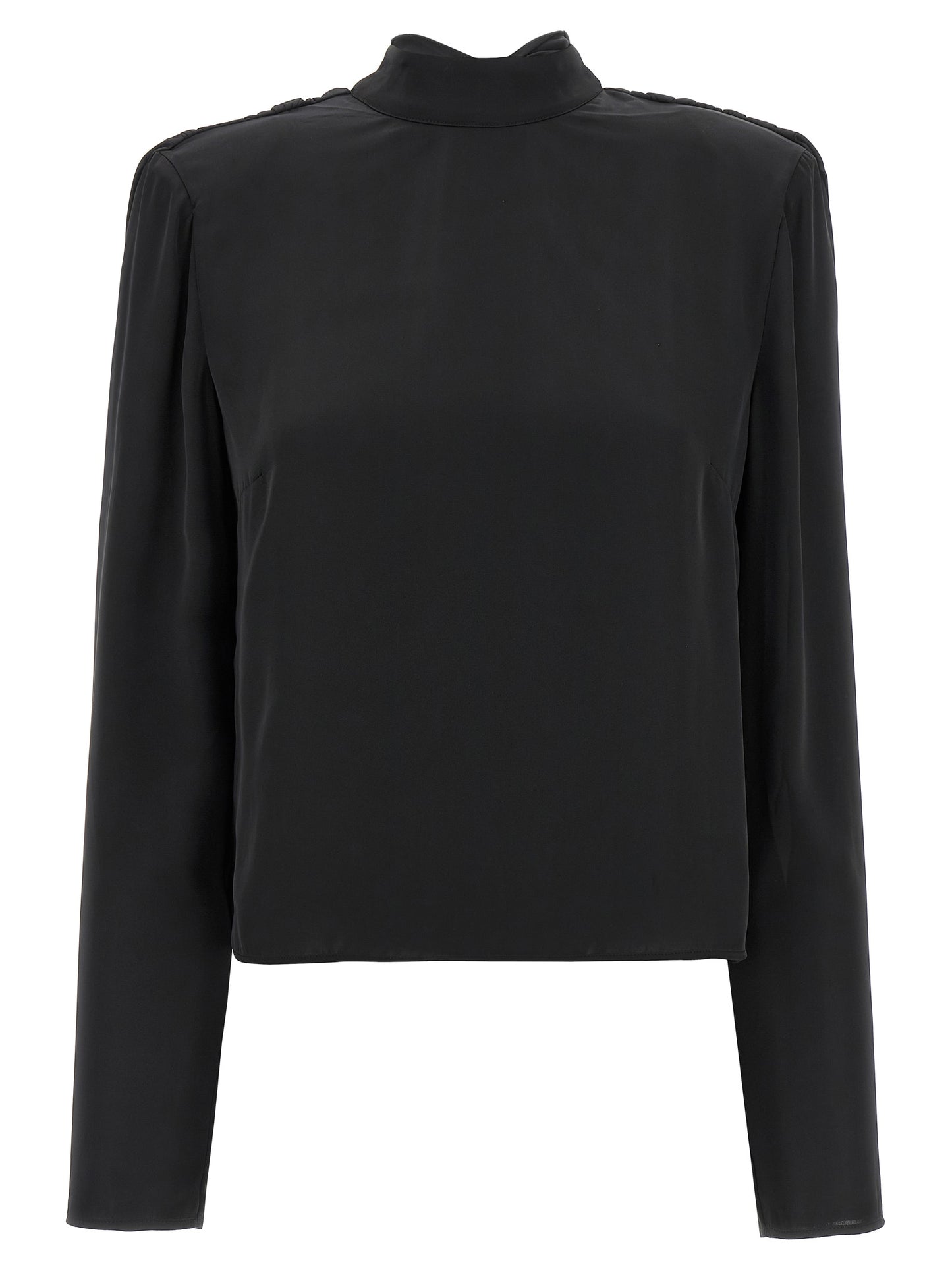 'Satin Drapy Back' top Tops