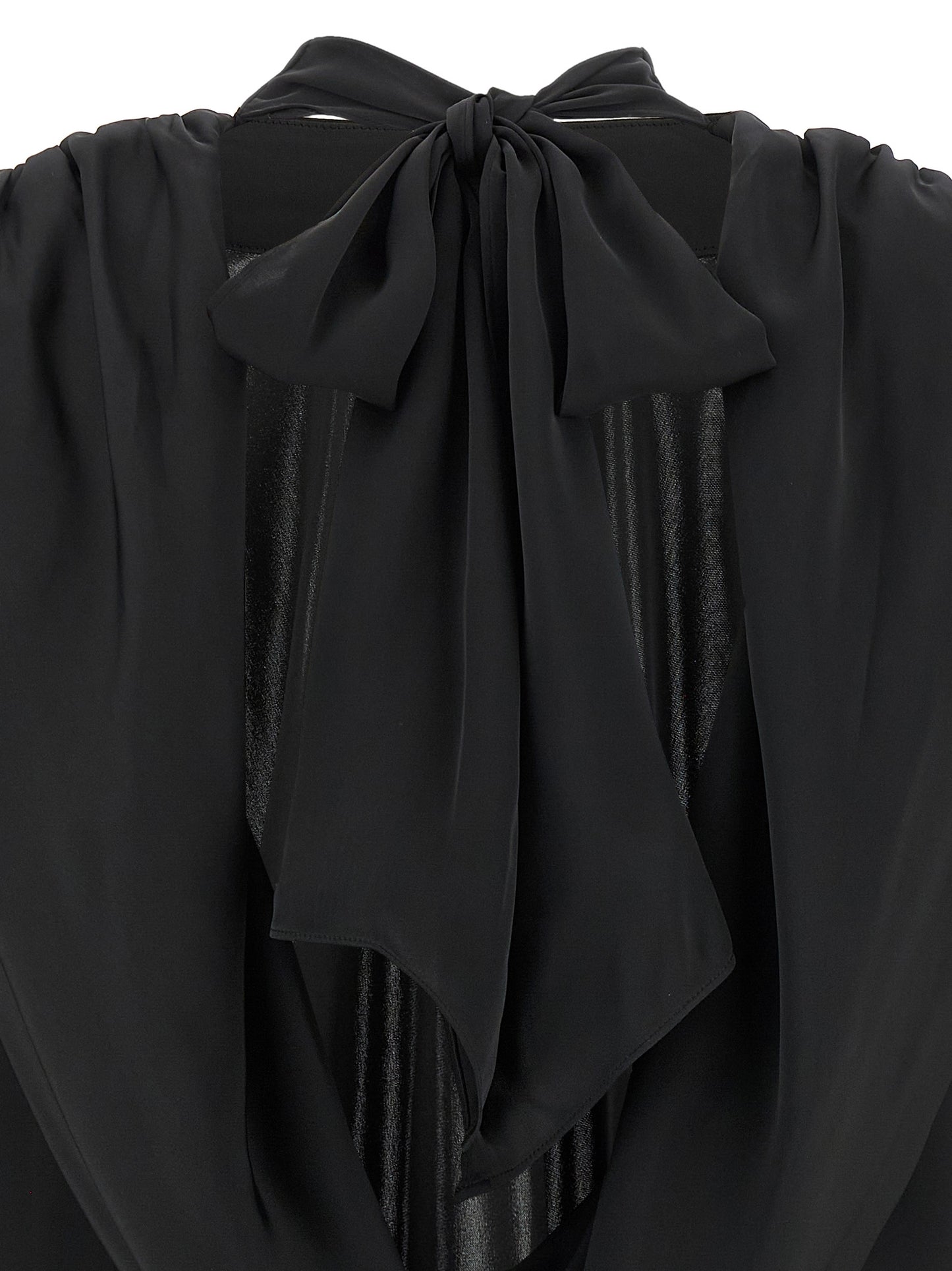 'Satin Drapy Back' top Tops