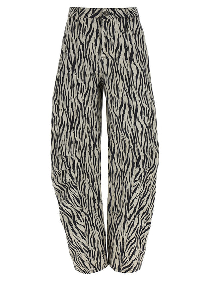'Printed Twill Cargo' pants Pants