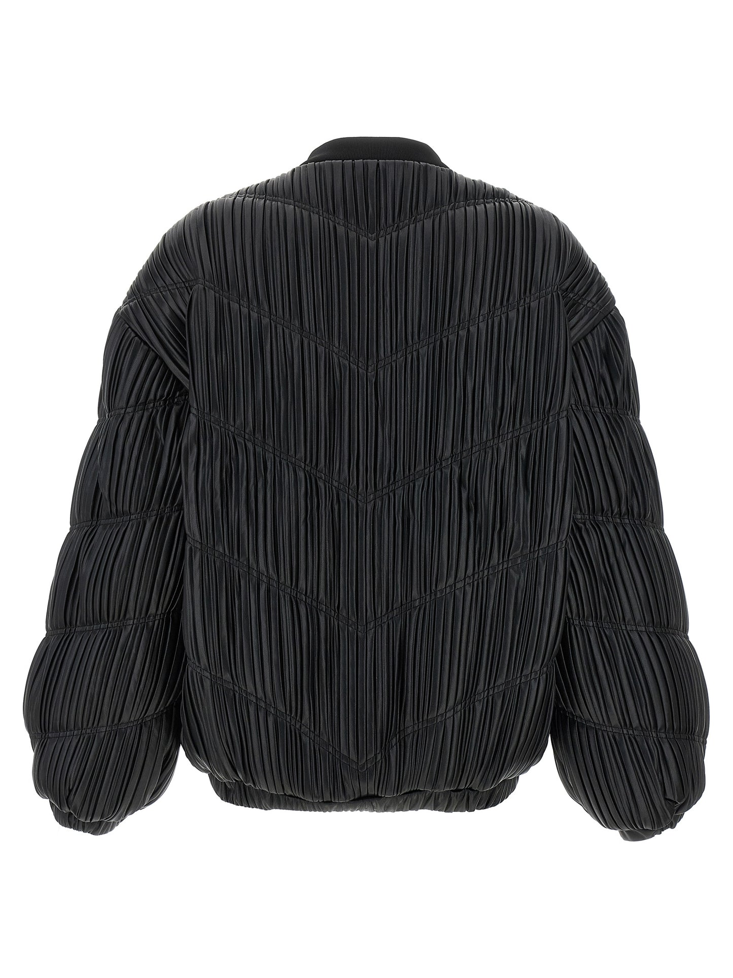 Pleated bomber jacket Down jacket, Parka, Casual jackets