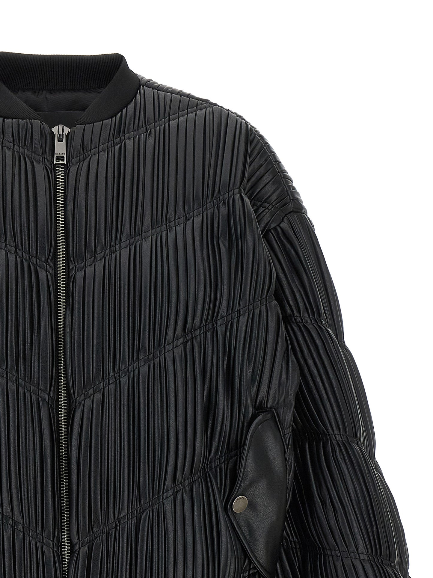 Pleated bomber jacket Down jacket, Parka, Casual jackets