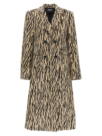 'Printed Faux Fur' coat Coats, trench coats