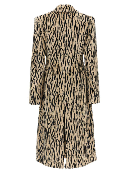 'Printed Faux Fur' coat Coats, trench coats