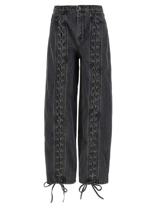 'Denim Laced Leg' jeans Jeans