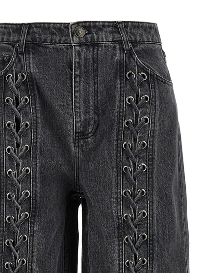 'Denim Laced Leg' jeans Jeans