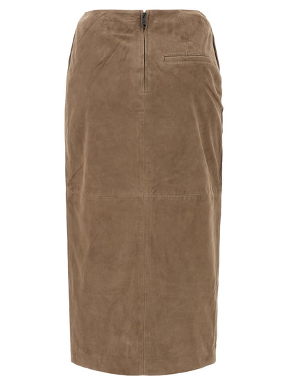 Suede skirt Skirts