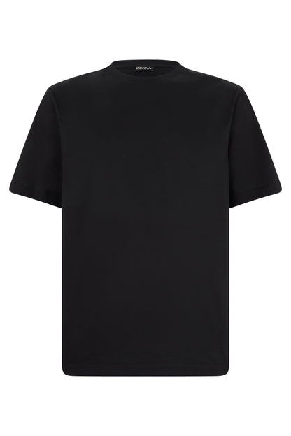 Black cotton T-shirt RTW