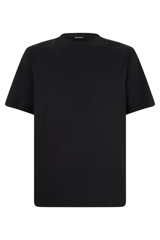 Black cotton T-shirt RTW