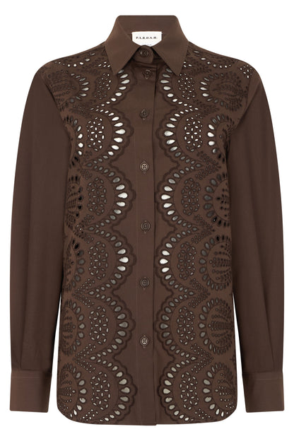 Lace shirt in cotton RTW