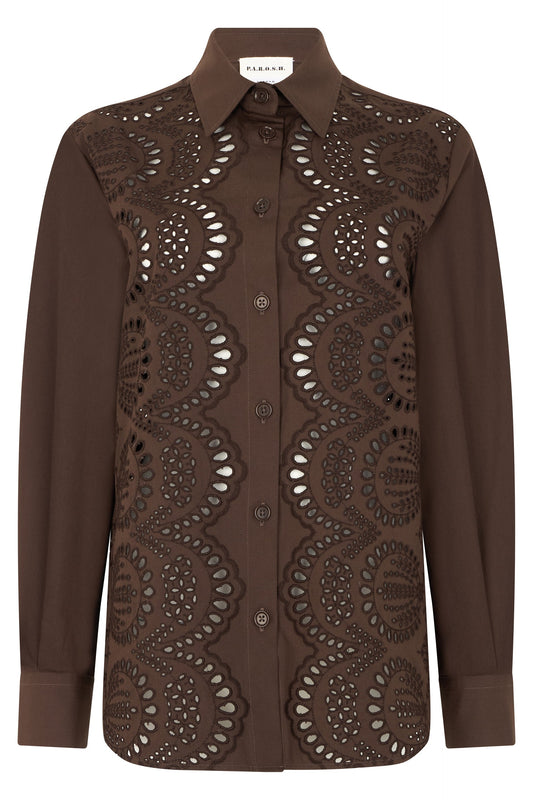 Lace shirt in cotton RTW
