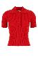 Courreges Signature rib knit polo