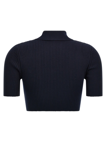 Ribbed polo shirt Polo