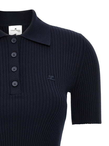 Ribbed polo shirt Polo