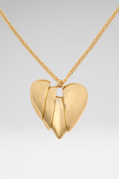 Amina Muaddi Heartbreaker necklace gold base