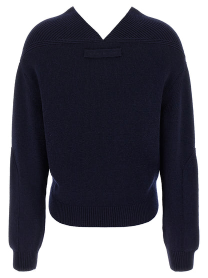 'V-neck Yoke detail' sweater Sweater, cardigans