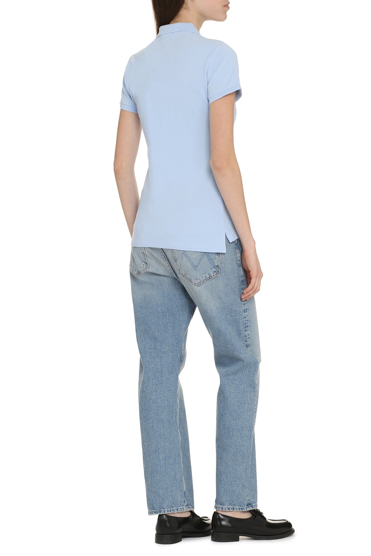Stretch cotton piqué polo shirt RTW