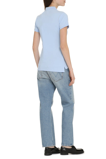 Stretch cotton piqué polo shirt RTW
