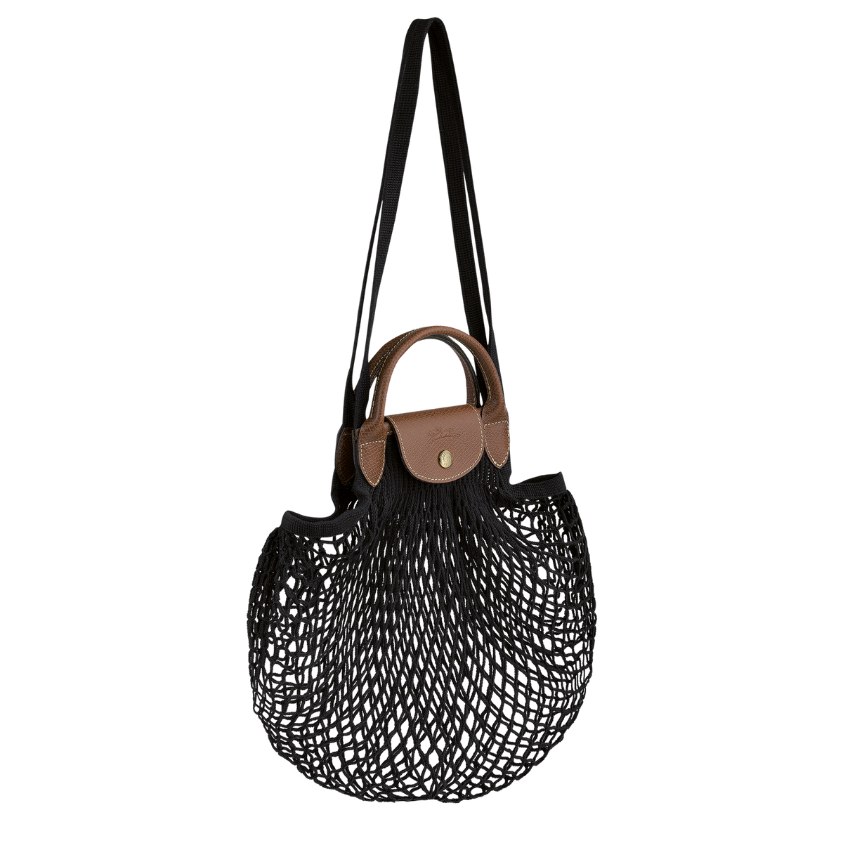 Longchamp Le Pliage Filet mesh-knit bag
