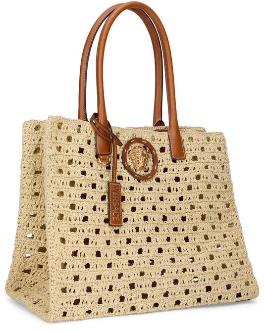 Medusa tote bag in raffia BAGS