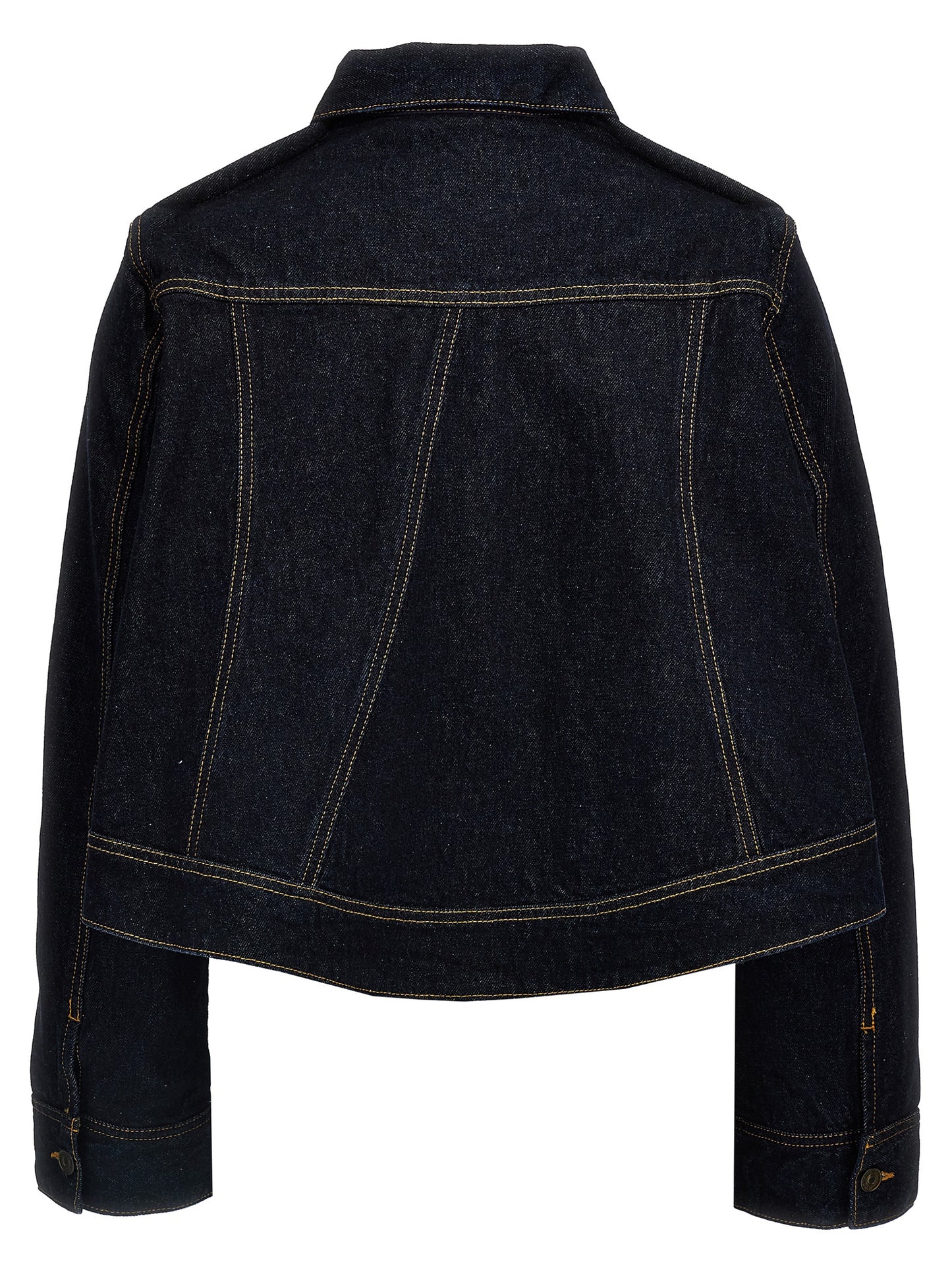 Denim cropped jacket Down jacket, Parka, Casual jackets