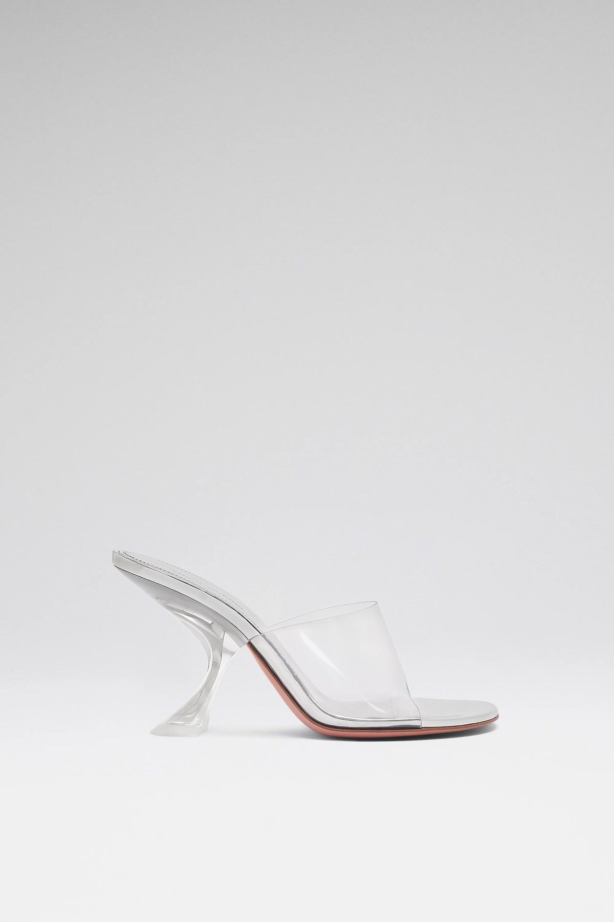 Amina Muaddi Taylor glass slipper 90 pvc transparent 90 mm
