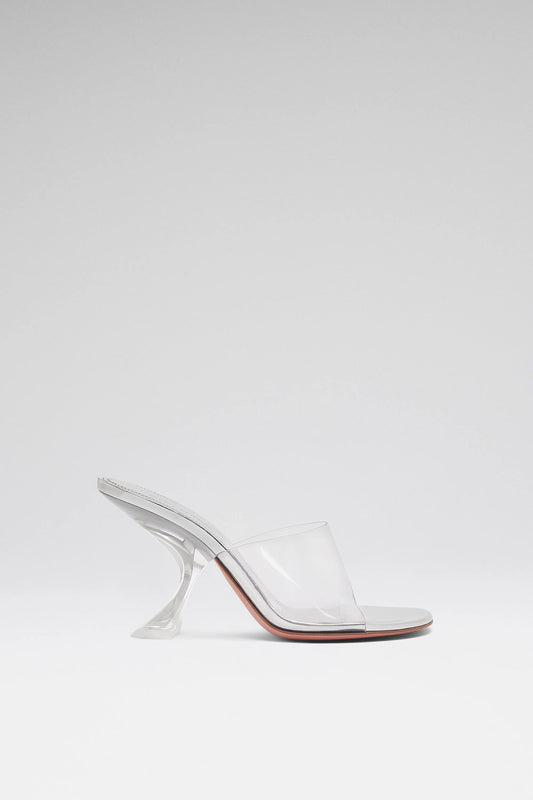 Amina Muaddi Taylor glass slipper 90 pvc transparent 90 mm