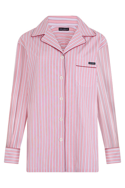 Shirt in striped poplin RTW