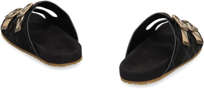 Urchin sandals in suede Check SHOES