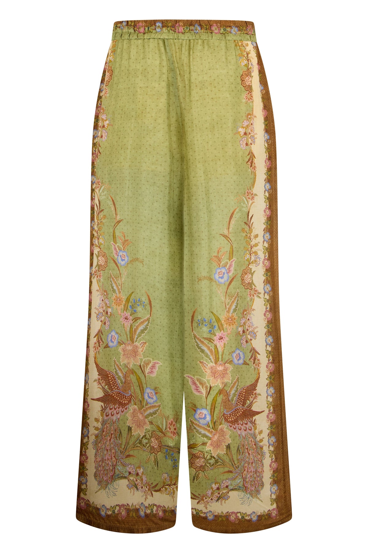 Zimmermann Printed silk trousers