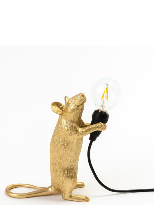Seletti x Marcantonio 'Mouse Step Gold' lamp Lamps