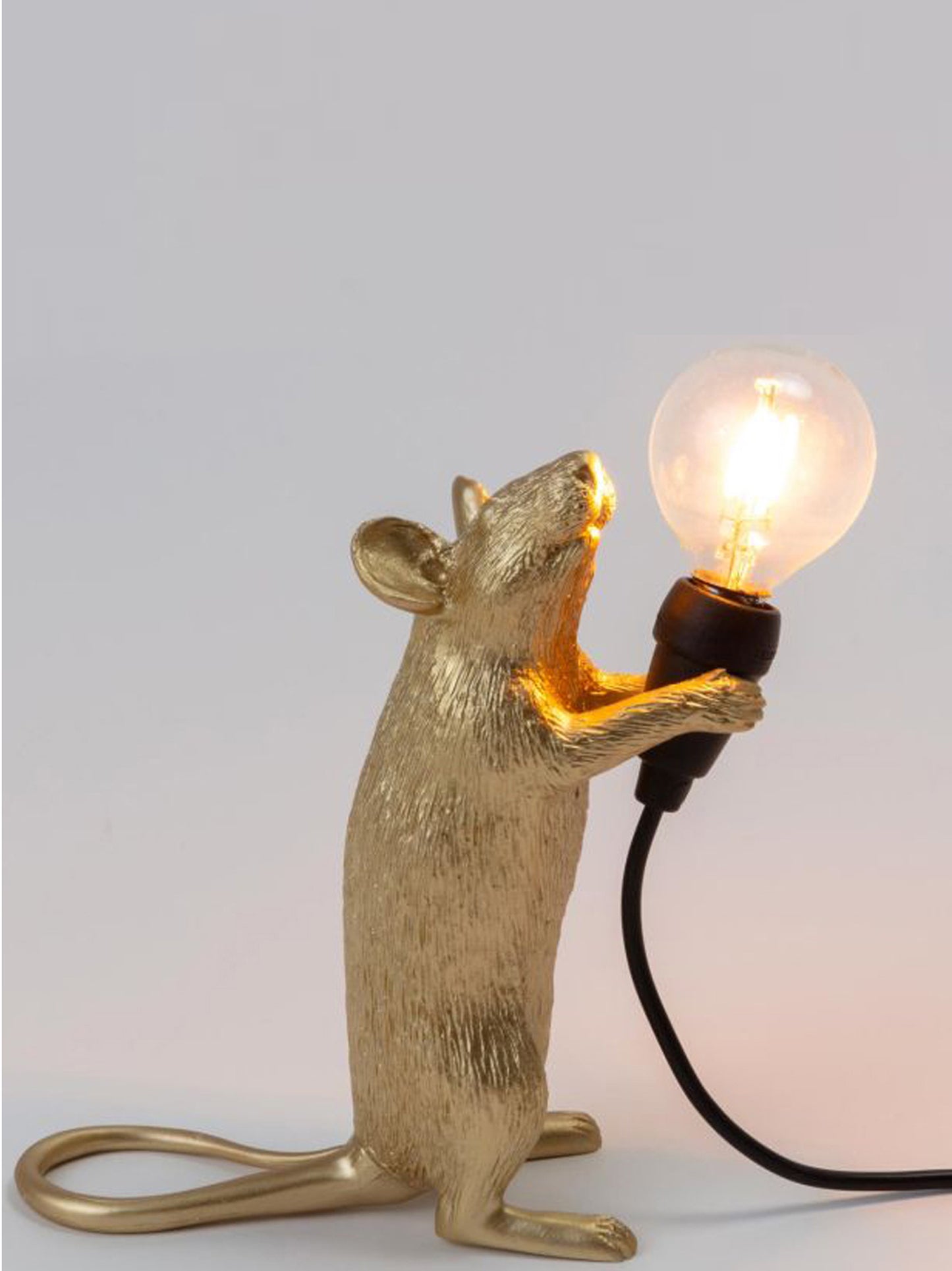 Seletti x Marcantonio 'Mouse Step Gold' lamp Lamps