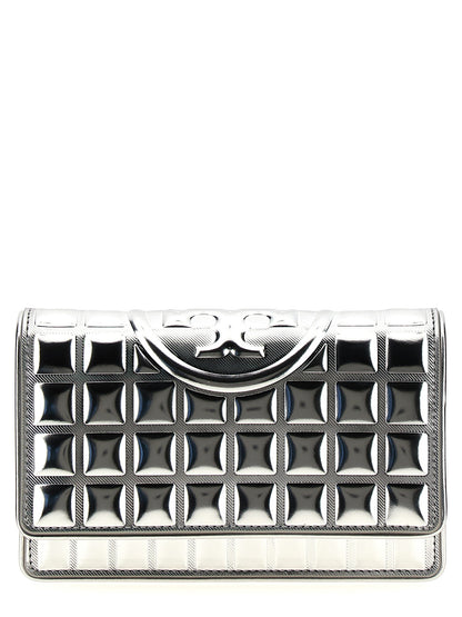 'Fleming Metallic Square Quilt' wallet on chain Wallets, card holders