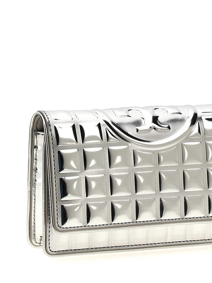 'Fleming Metallic Square Quilt' wallet on chain Wallets, card holders