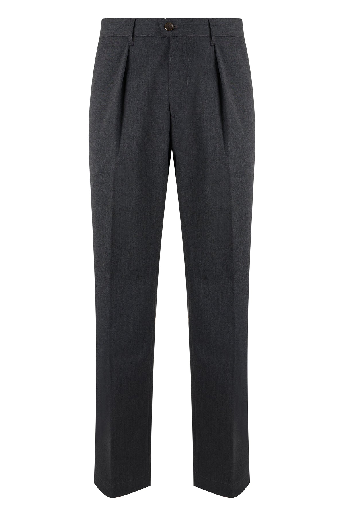 Trousers with pleats in wool blend RTW