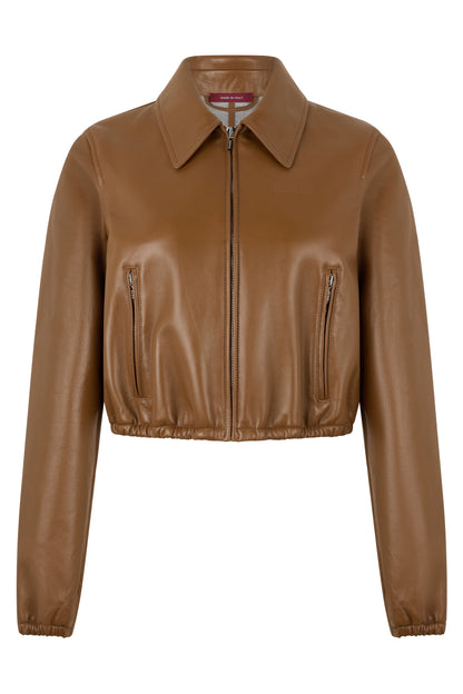 Leather Jacket with Logo RTW