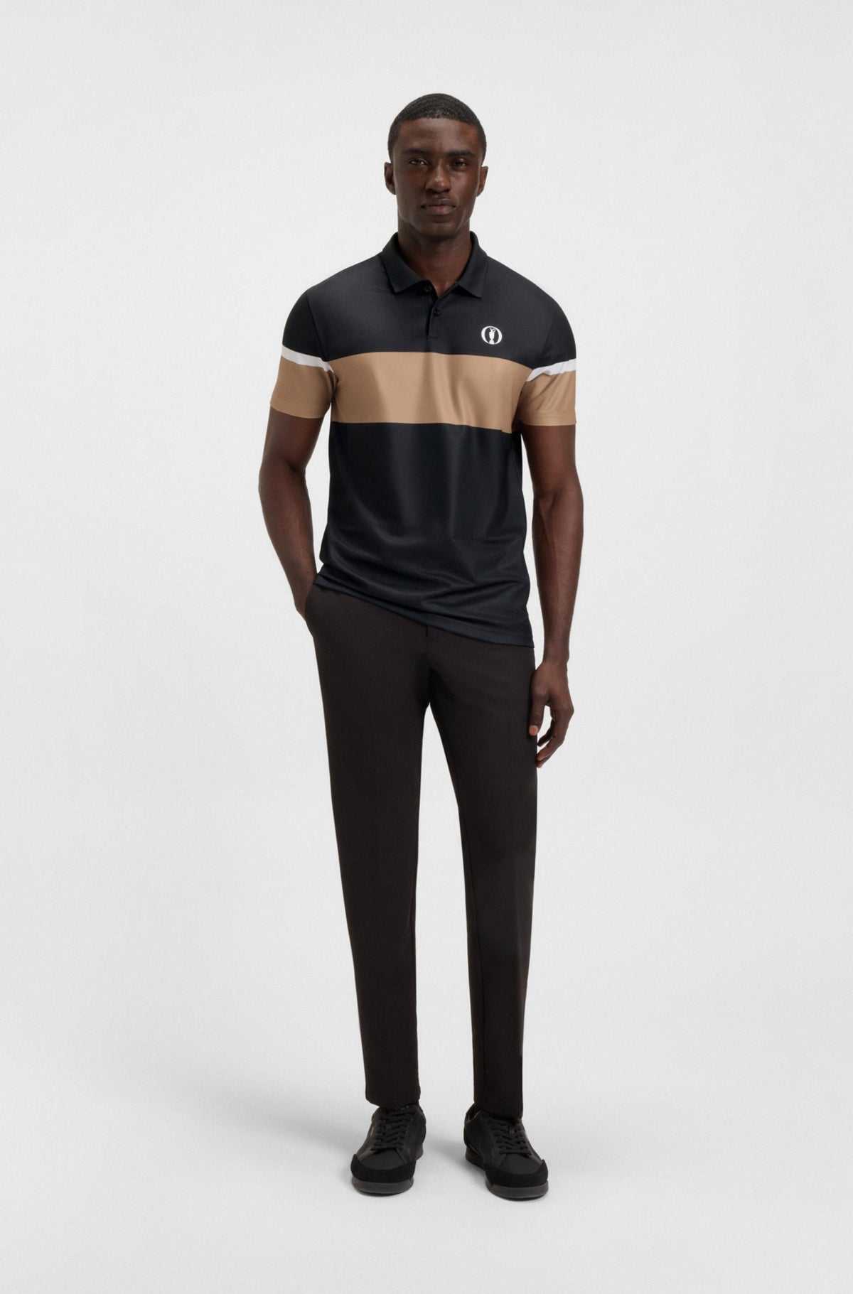 Short-sleeved polo in technical fabric RTW