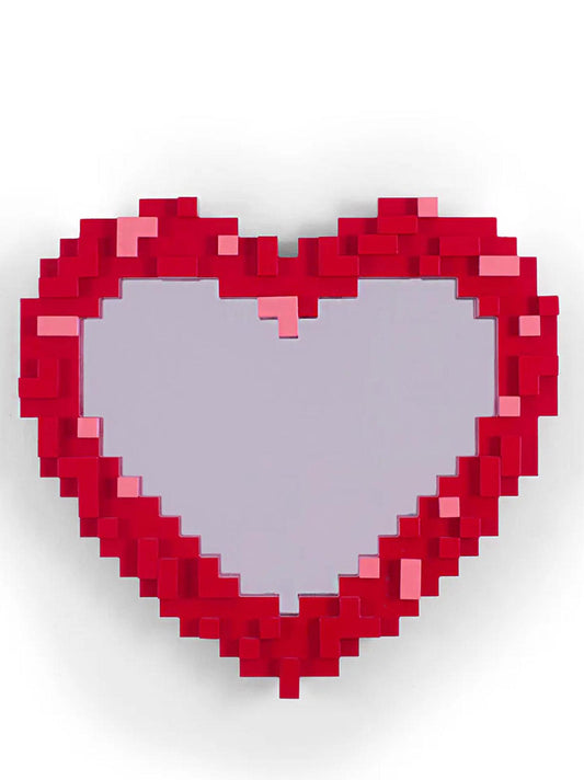 'Pixel Mirror - Heart' mirror  Decorative accessories
