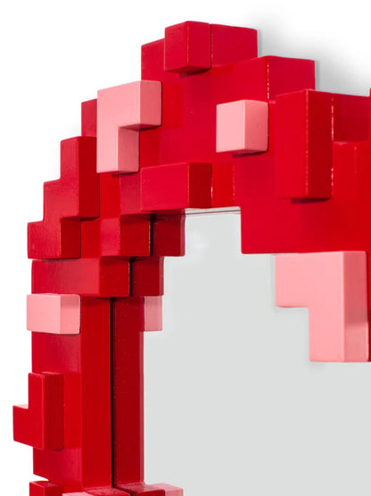 'Pixel Mirror - Heart' mirror  Decorative accessories