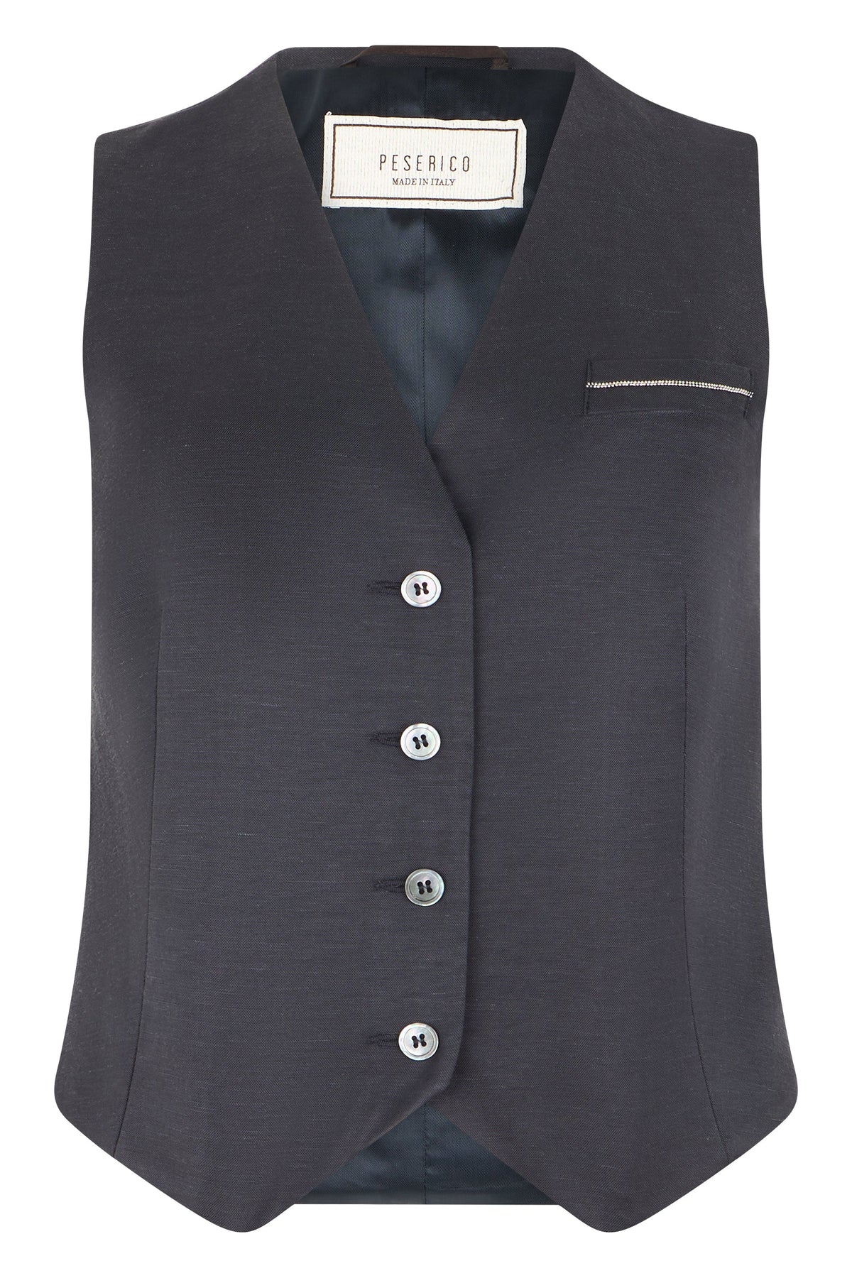 Nylon vest with rhinestones RTW