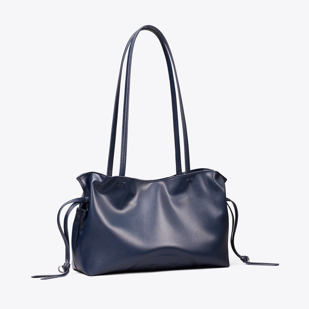 Tory Burch Ella recycled drawstring small tote