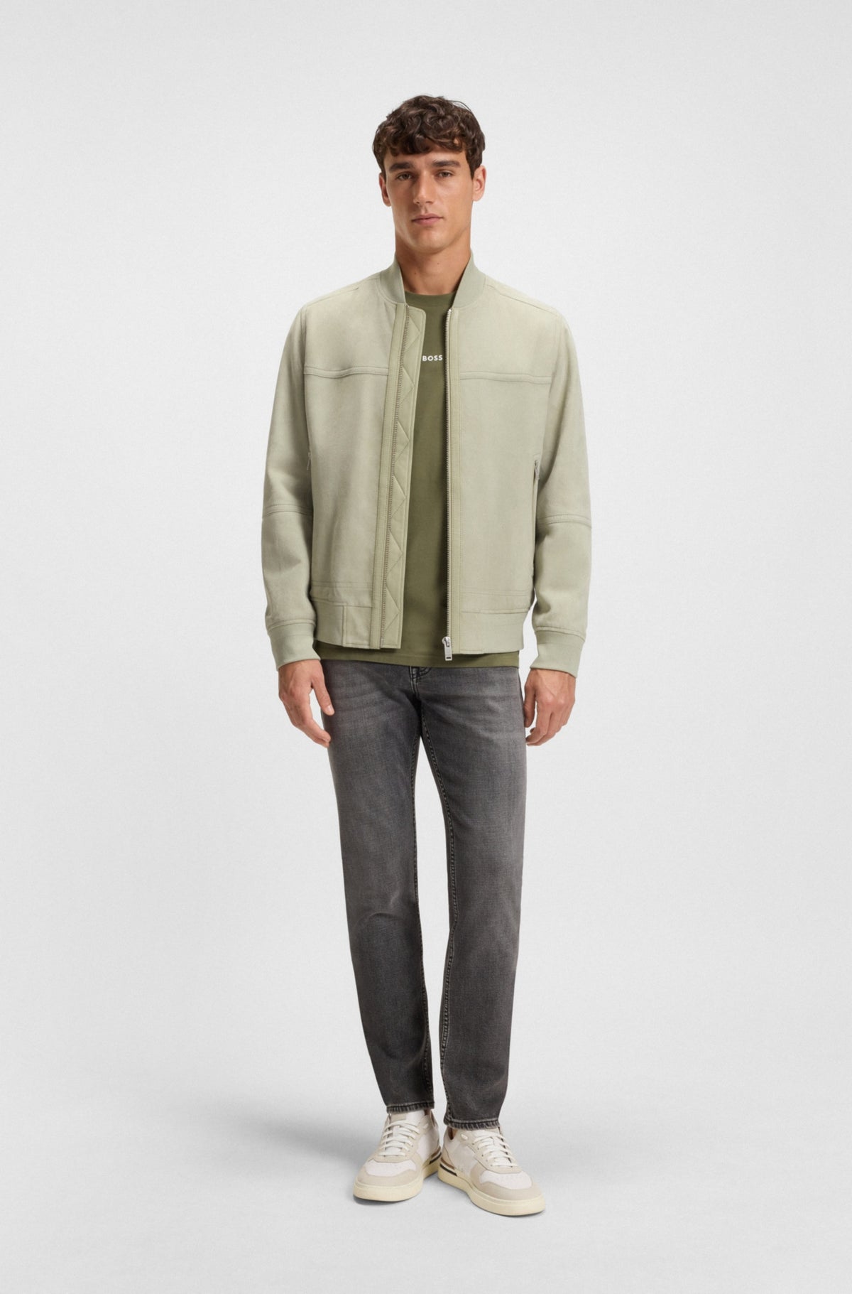 Long-sleeve shirt in elastic cotton RTW