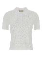 Tory Burch Pointelle viscose polo