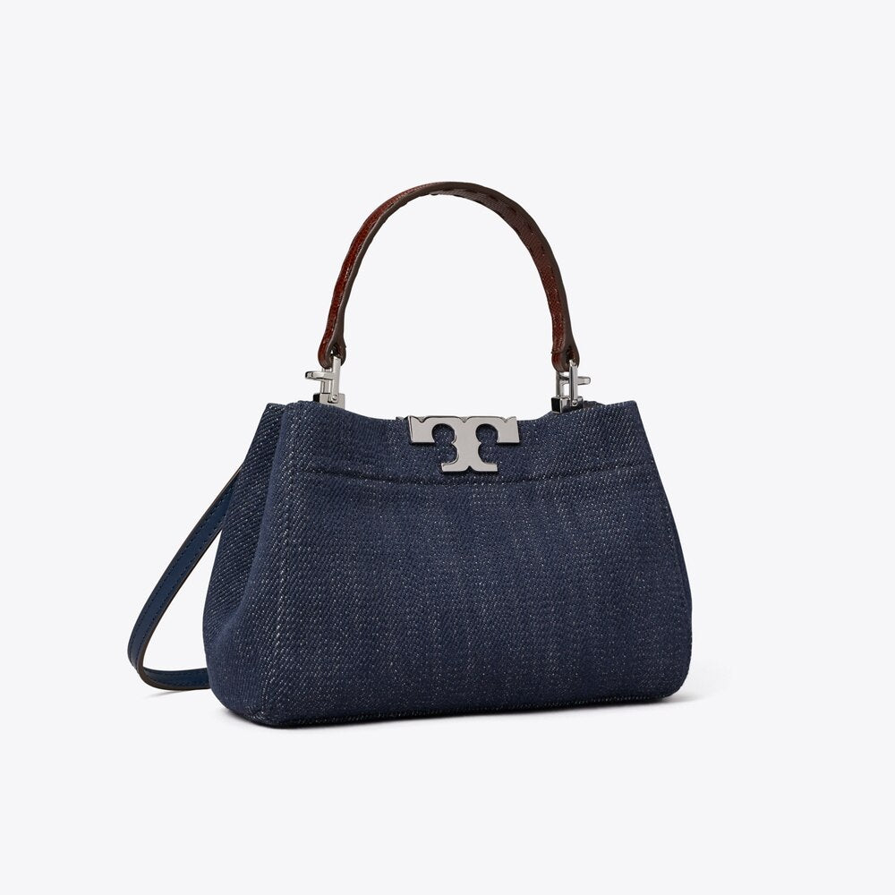 Tory Burch Eleanor denim mini satchel