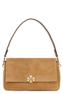 Tory Burch Charlie shoulder bag in suede leather