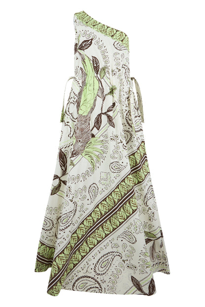 Tory Burch Printed belted cotton dress