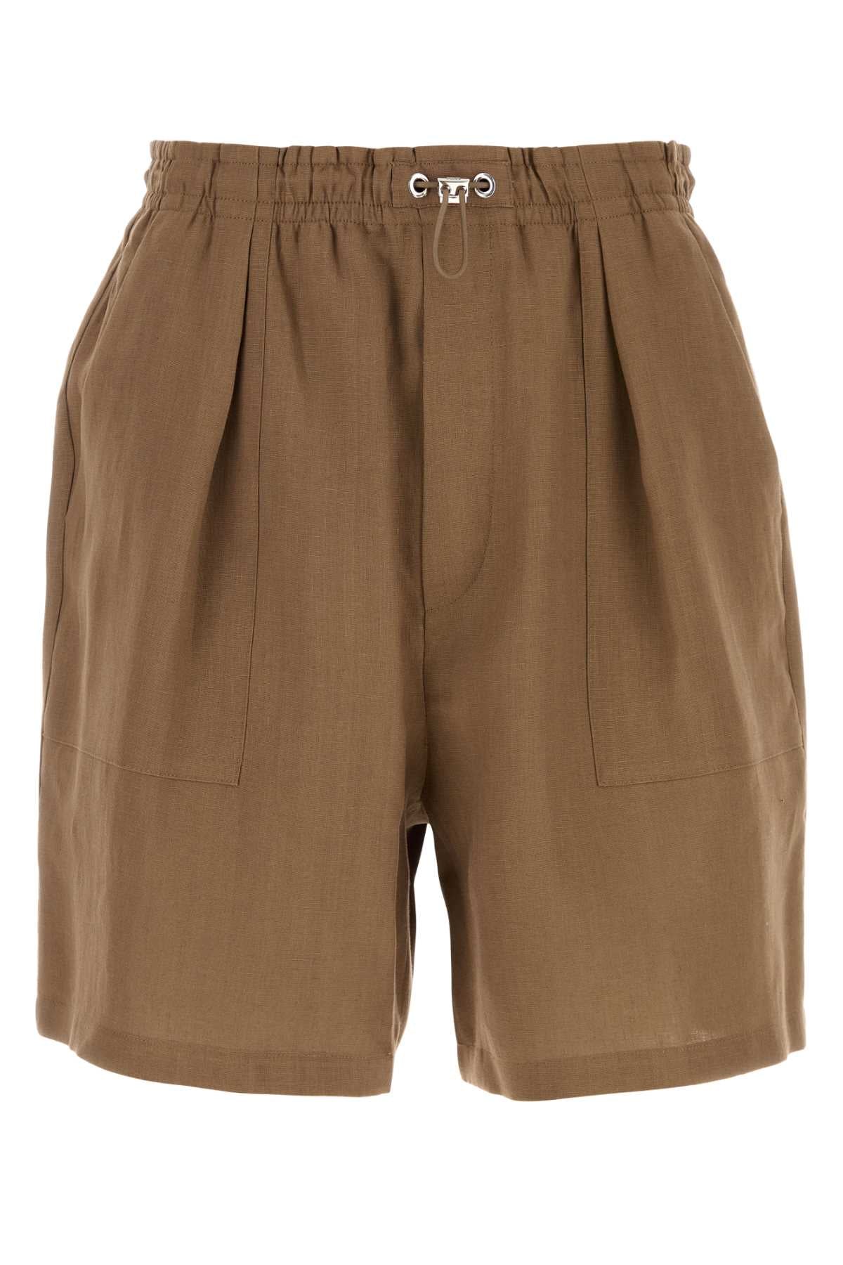 BERMUDA SOLID LINEN BERMUDA SHORTS