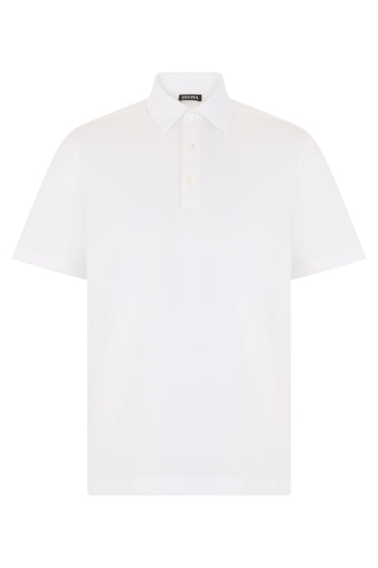 Cotton polo with short sleeves RTW